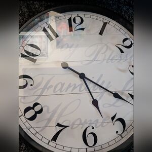 Classic Black and White Wall Clock